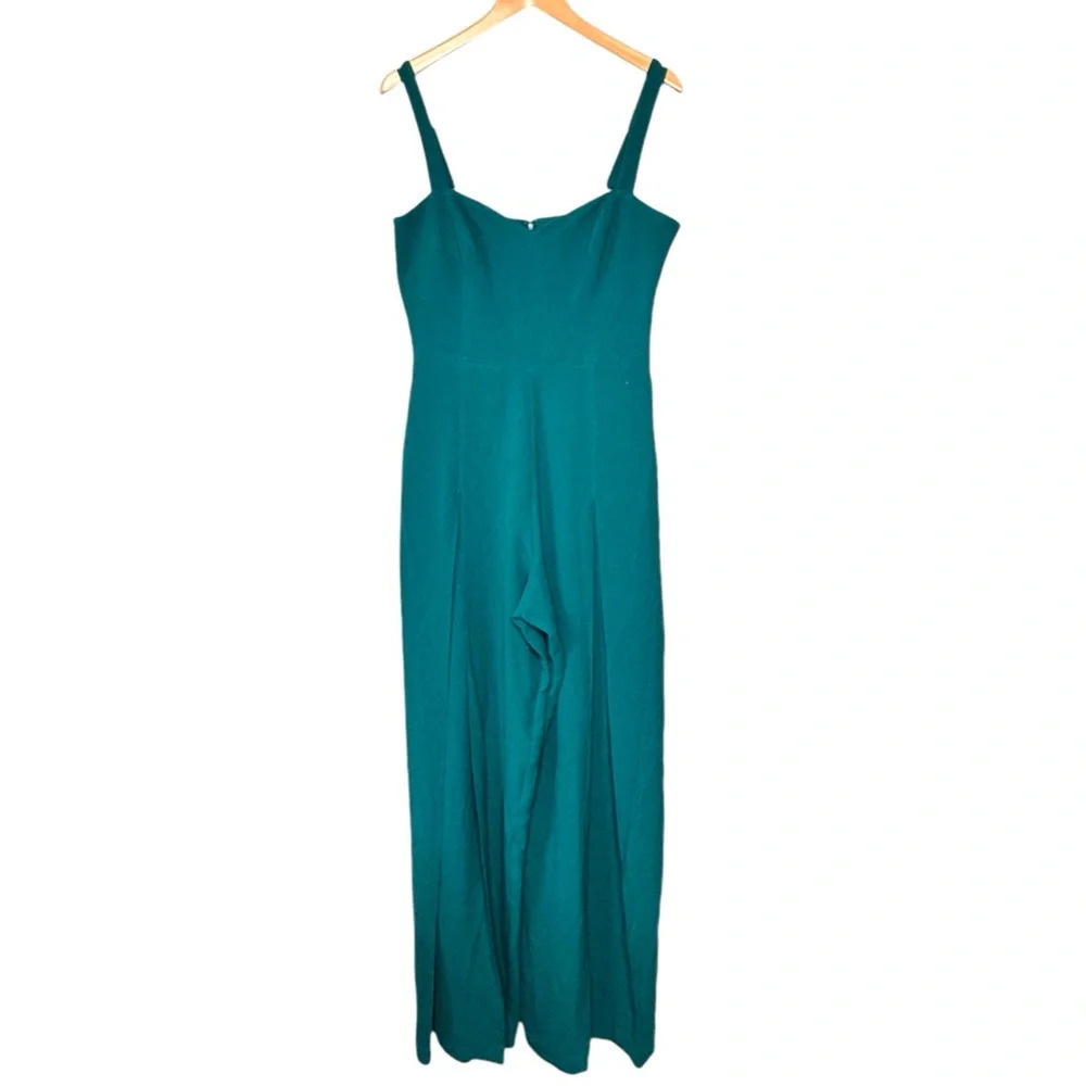 Dress The Population Rai Pleated Wide-Leg Jumpsuit Romper Cruise Event Gala Larg - Picture 2 of 16
